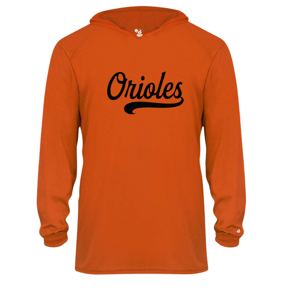 Adult Custom Long Sleeve Performance Tee With Hoodie