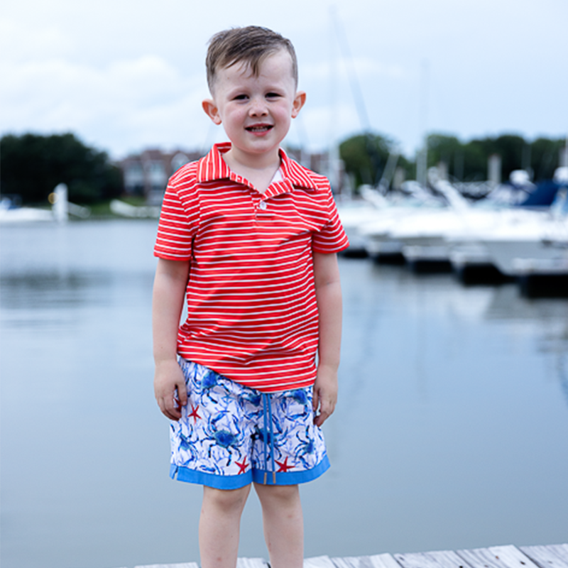 Boy's American Blue Crab Swim Shorts Pre-Order SHIPS MID JUNE