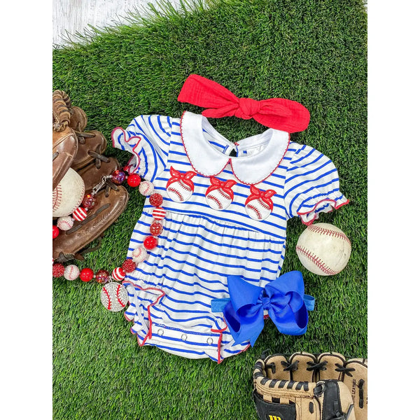 Baseball Stripes Romper