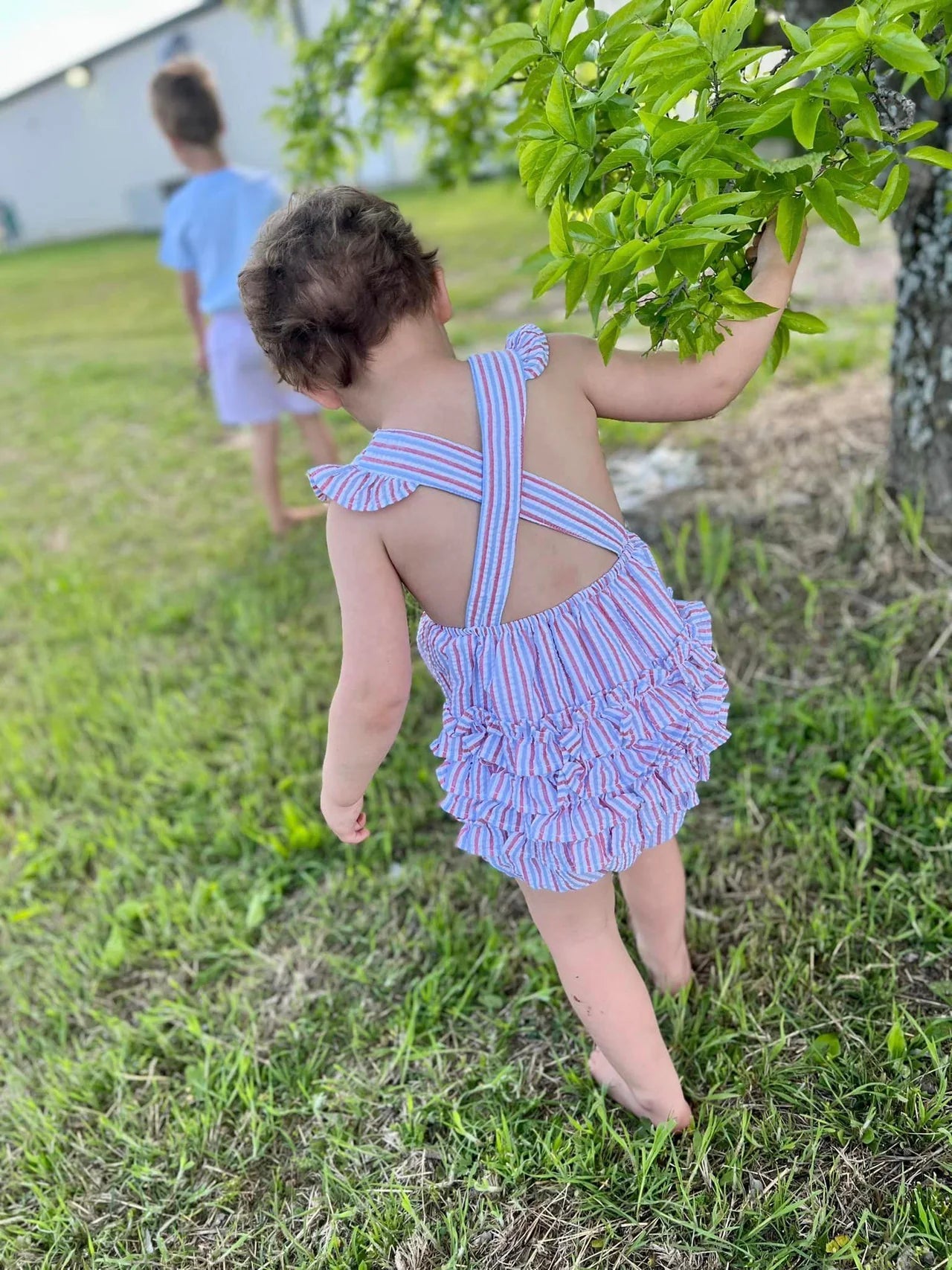 Girl's Ruffle Sun Suit