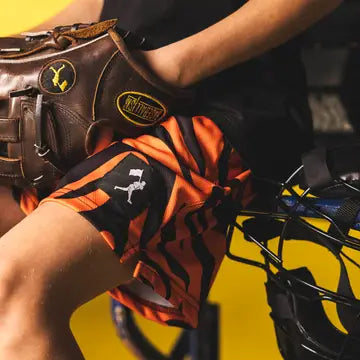 Wild Pitch Diamond Air Mesh Shorts - Tiger