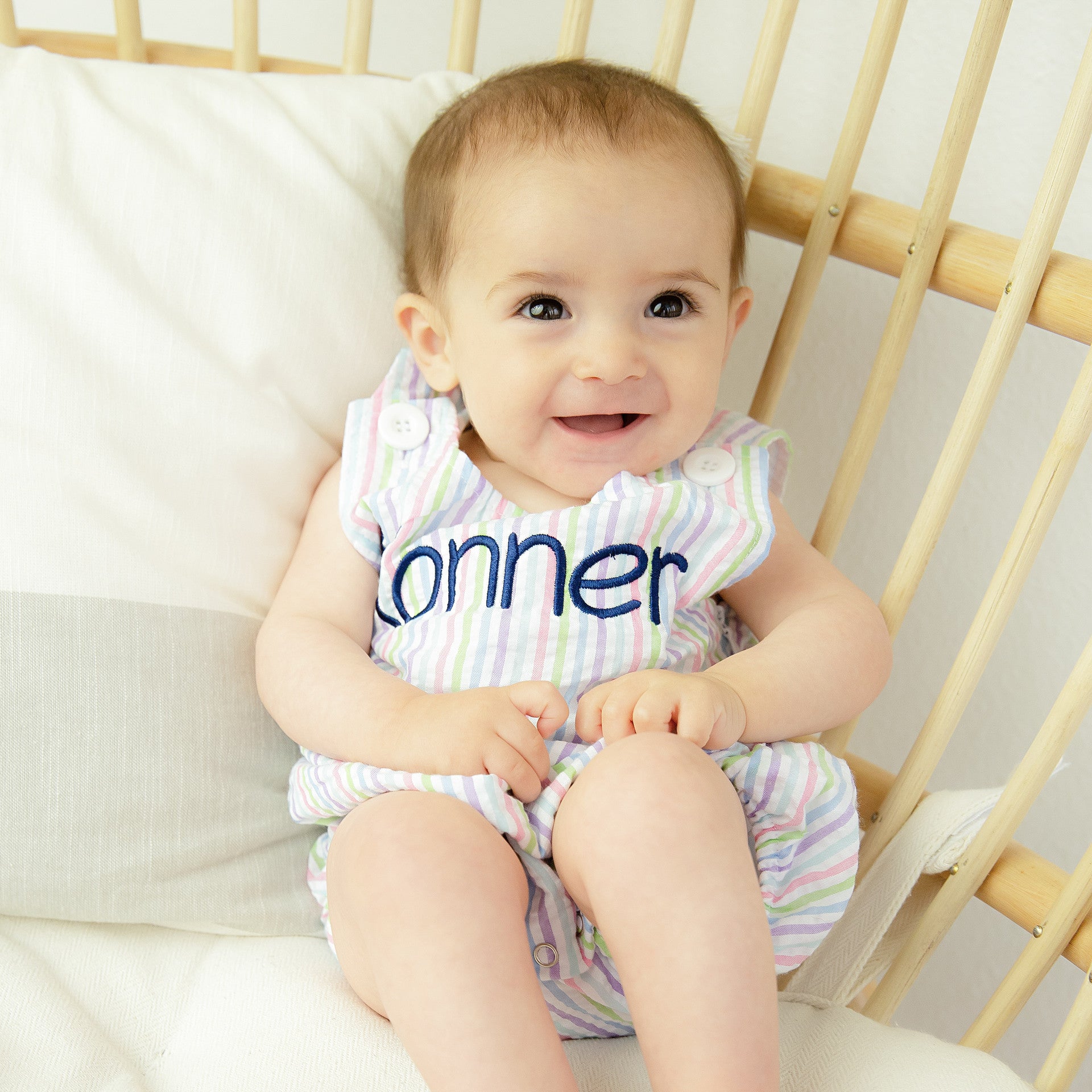 Over The Rainbow Seersucker Bubble