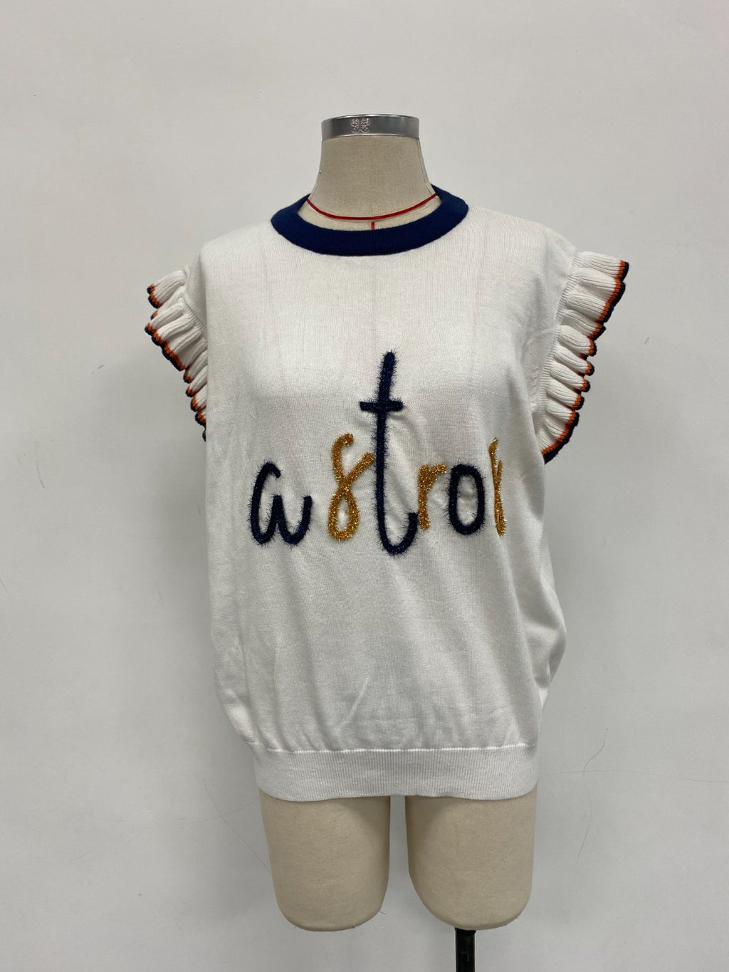 Custom Gameday Ruffle Sleeve Sweater
