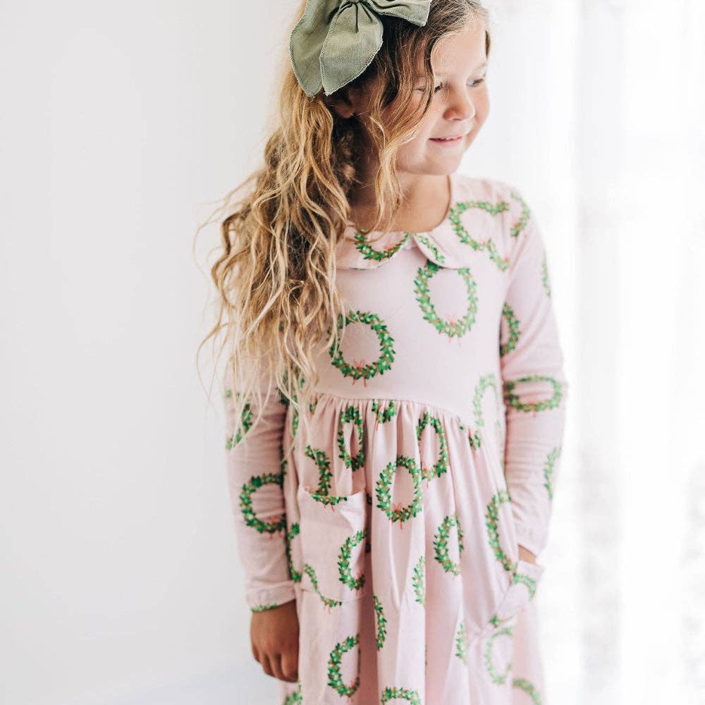 Twirl Dress - Pink Wreath: 8