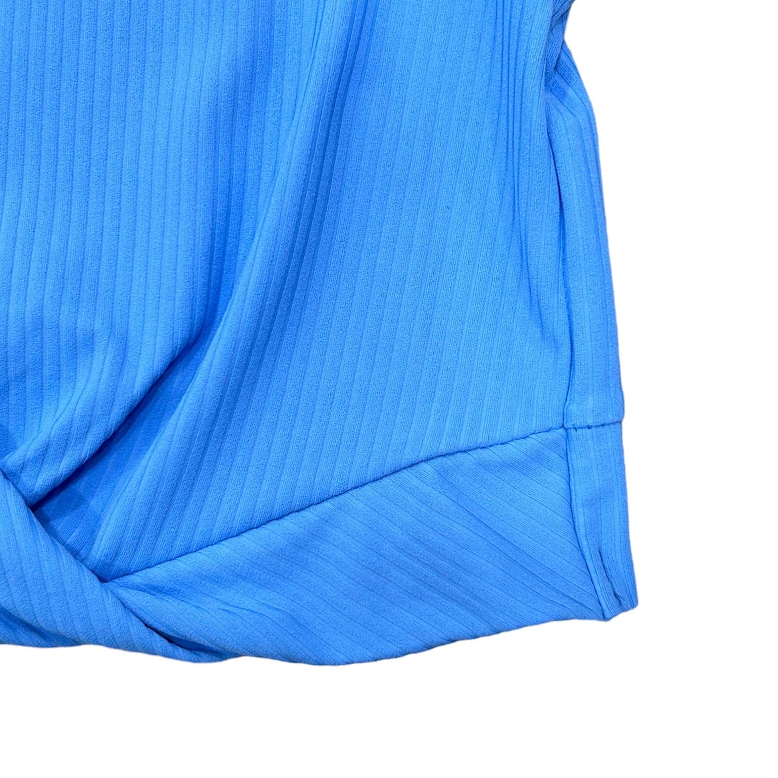 Crop Knot Tank - French Blue: XL