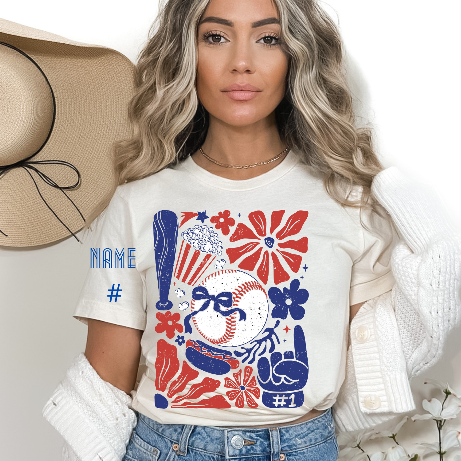 Retro Groovy Baseball Tee