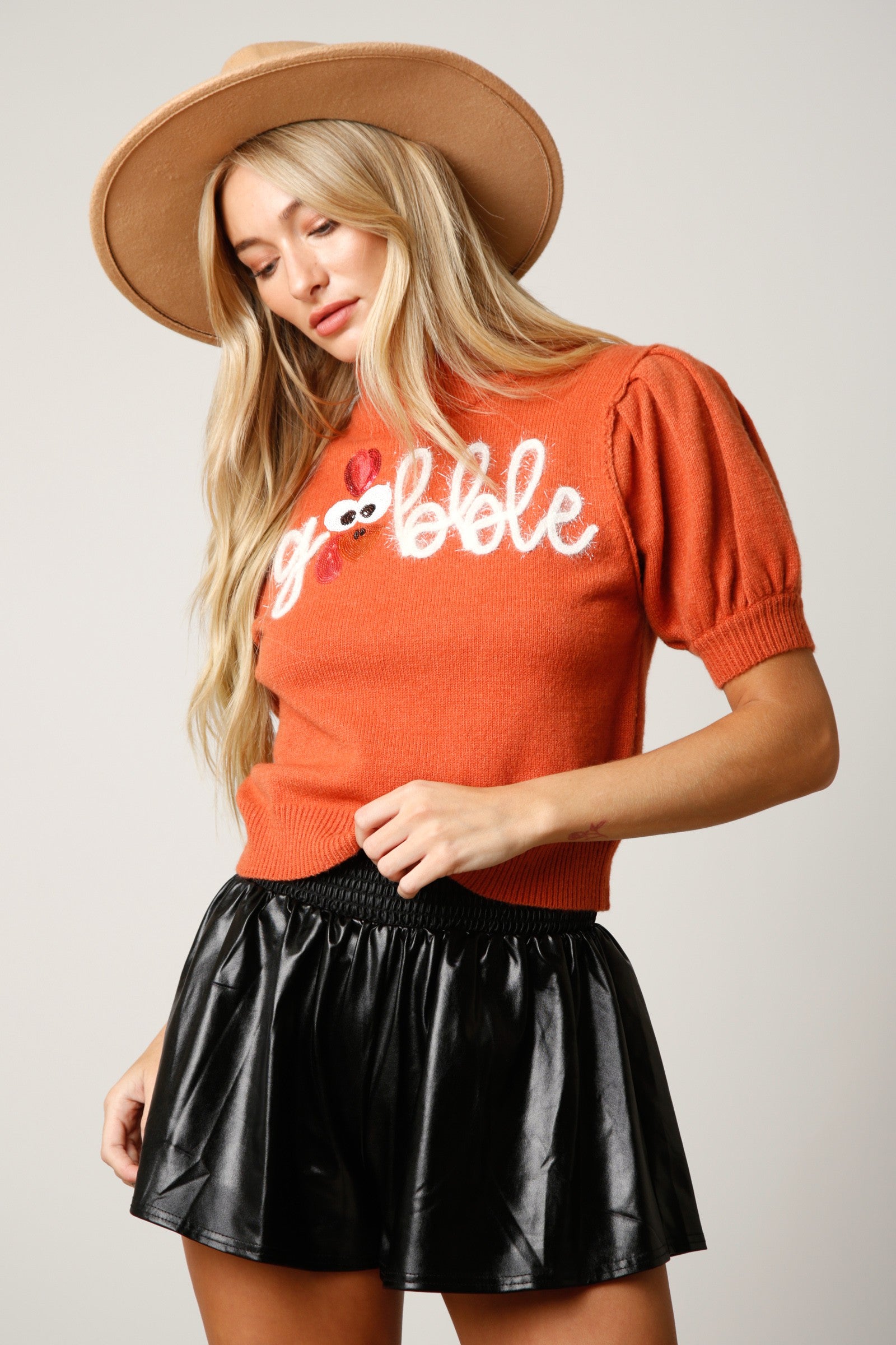 Smocked Metallic Shorts