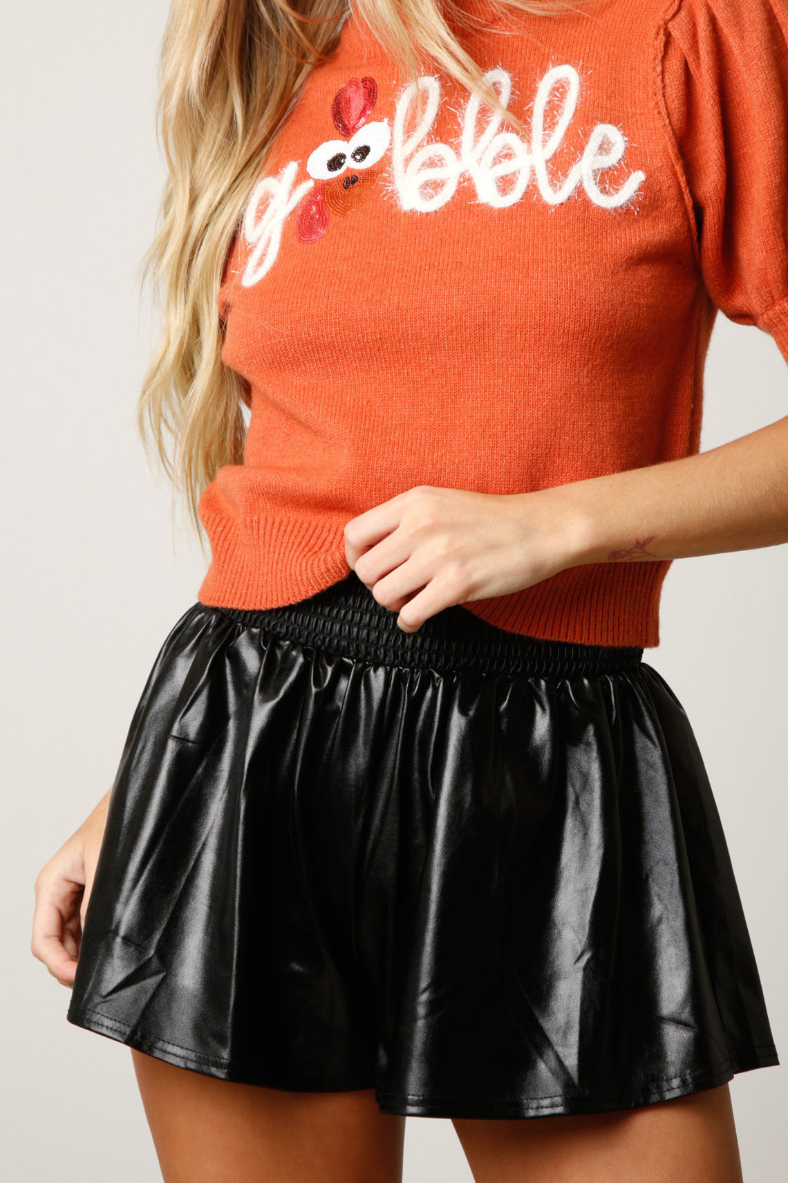 Metallic Skort