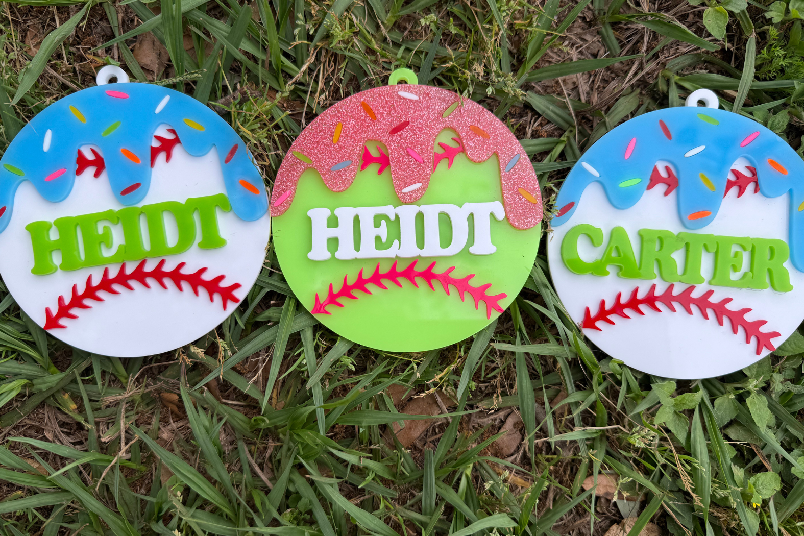 Customized Sweet Drip Baseball Tag