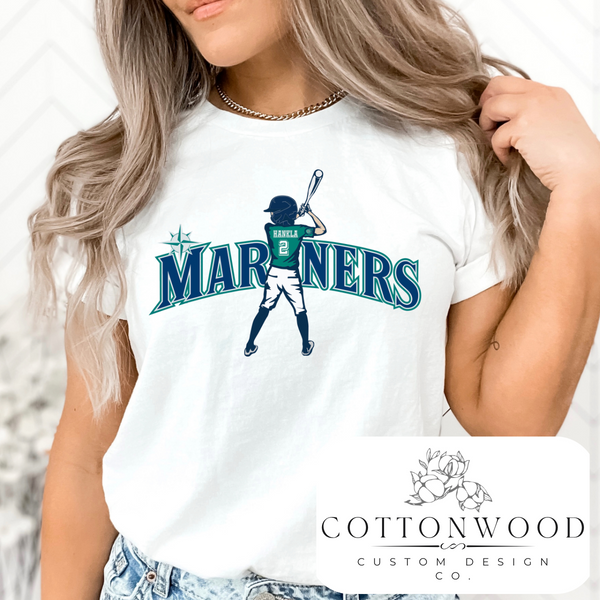 Custom AT BAT Baseball Tee