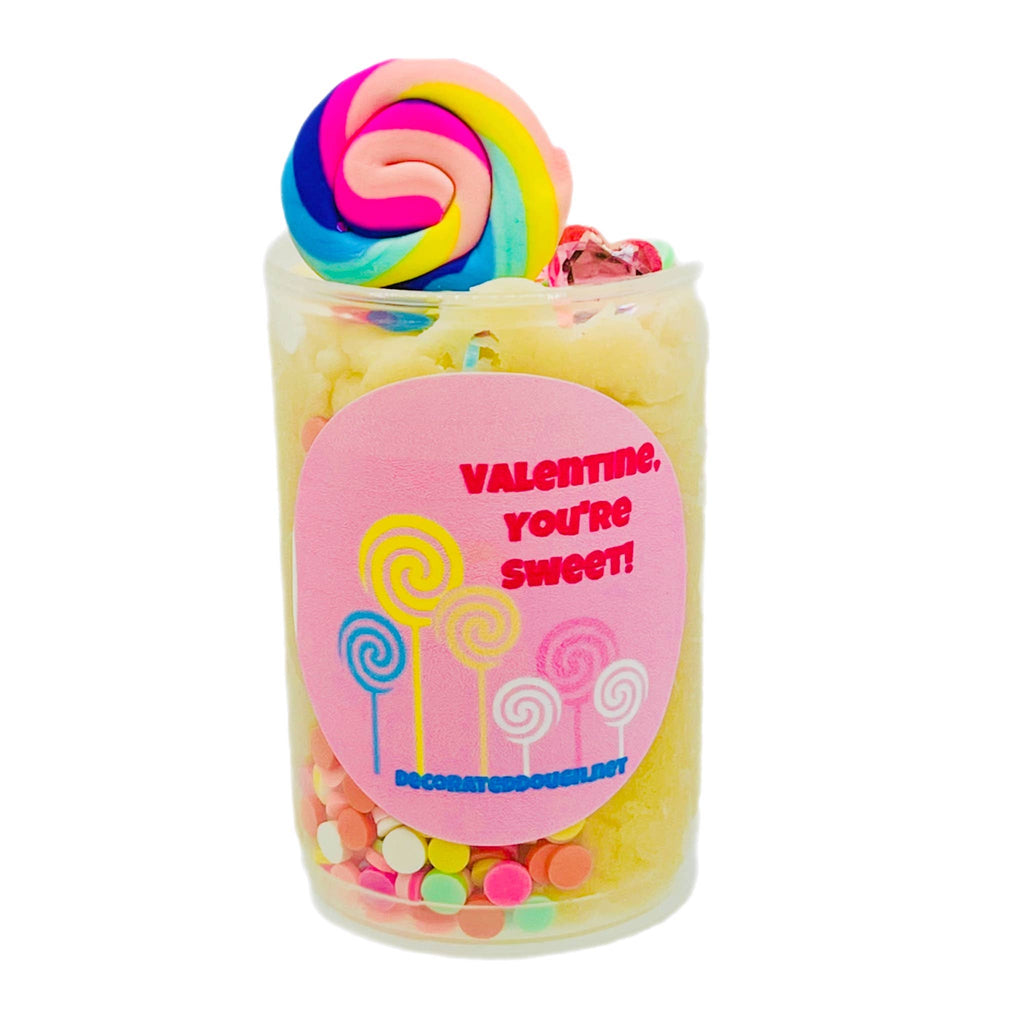 Valentine's Play Dough Push Pops: Dinosaur