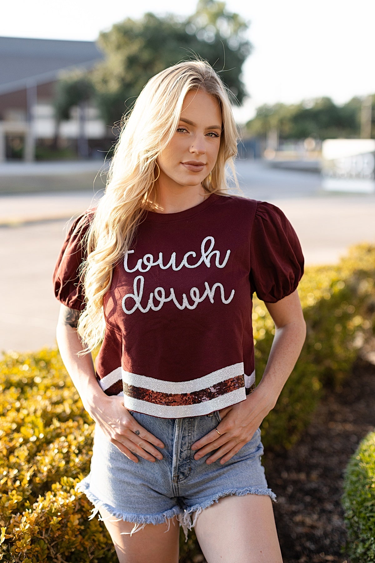 Football Queen Touch Down Tee
