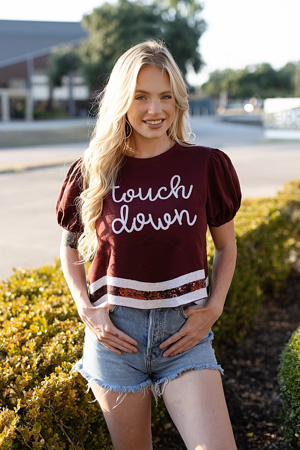 Football Queen Touch Down Tee