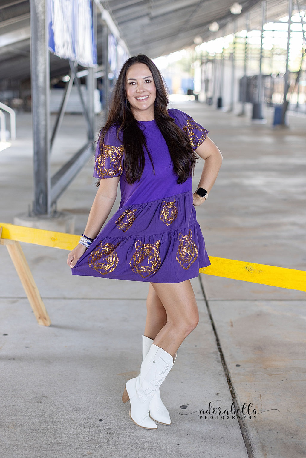 Geaux Tigers Sequin Tiger Dress