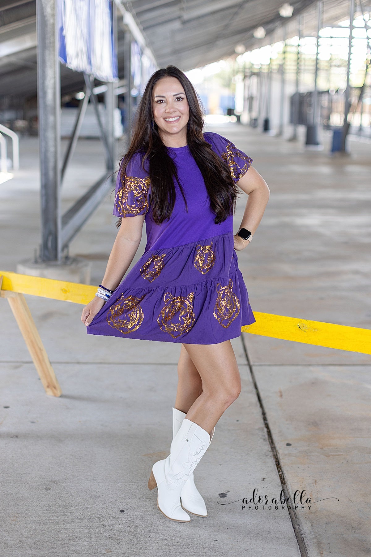 Geaux Tigers Sequin Tiger Dress