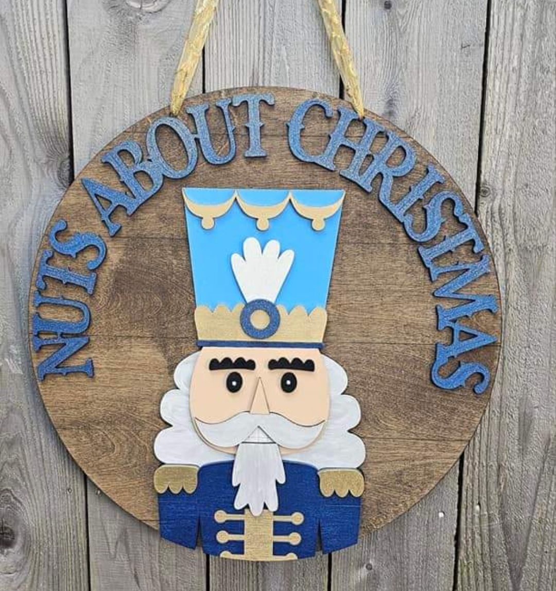 20’ Round Nuts About Christmas Sign