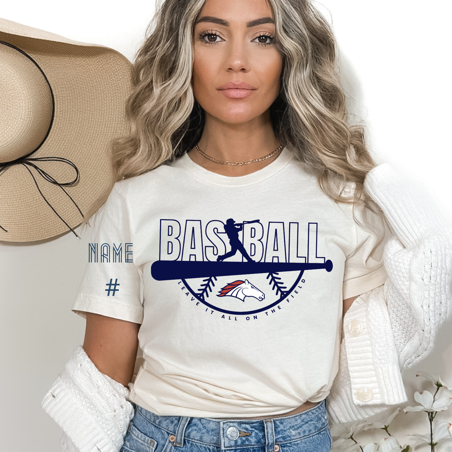 Broncos Out Of The Park Baseball Tee
