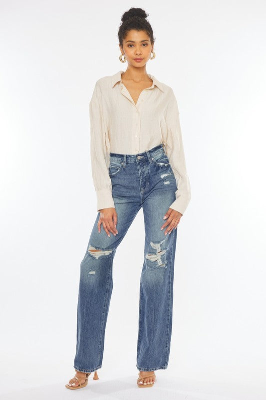 ULTRA HIGH RISE 90'S WIDE LEG FLARE