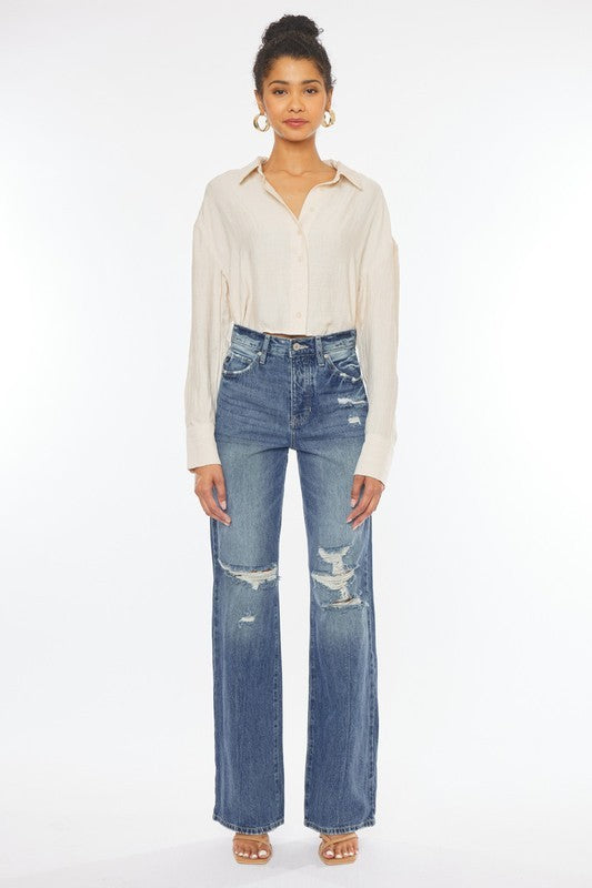 ULTRA HIGH RISE 90'S WIDE LEG FLARE
