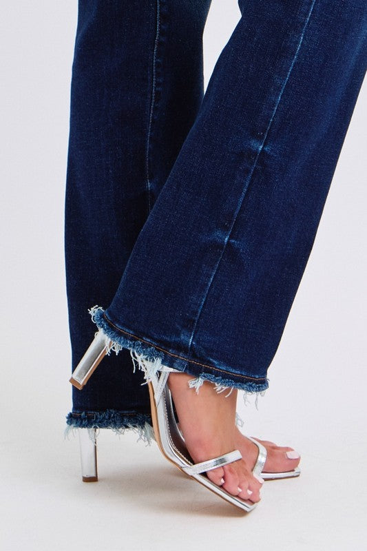 Judy Blue MR Straight Leg w/fray hem