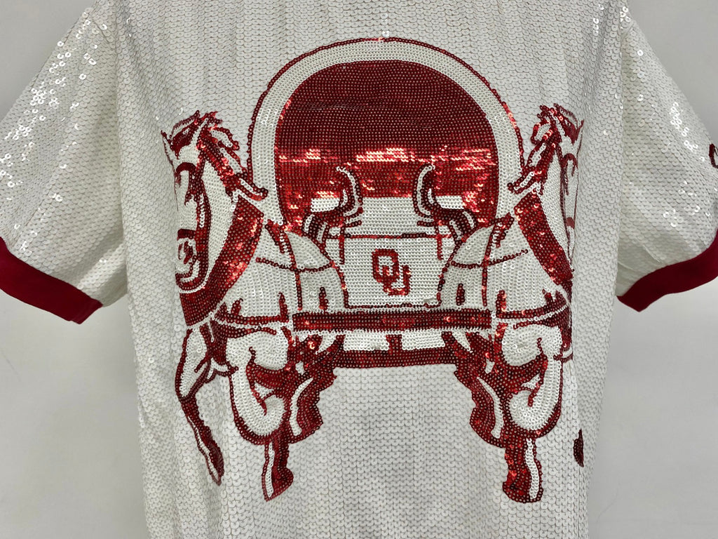 Custom Sooners Sequin Jersey