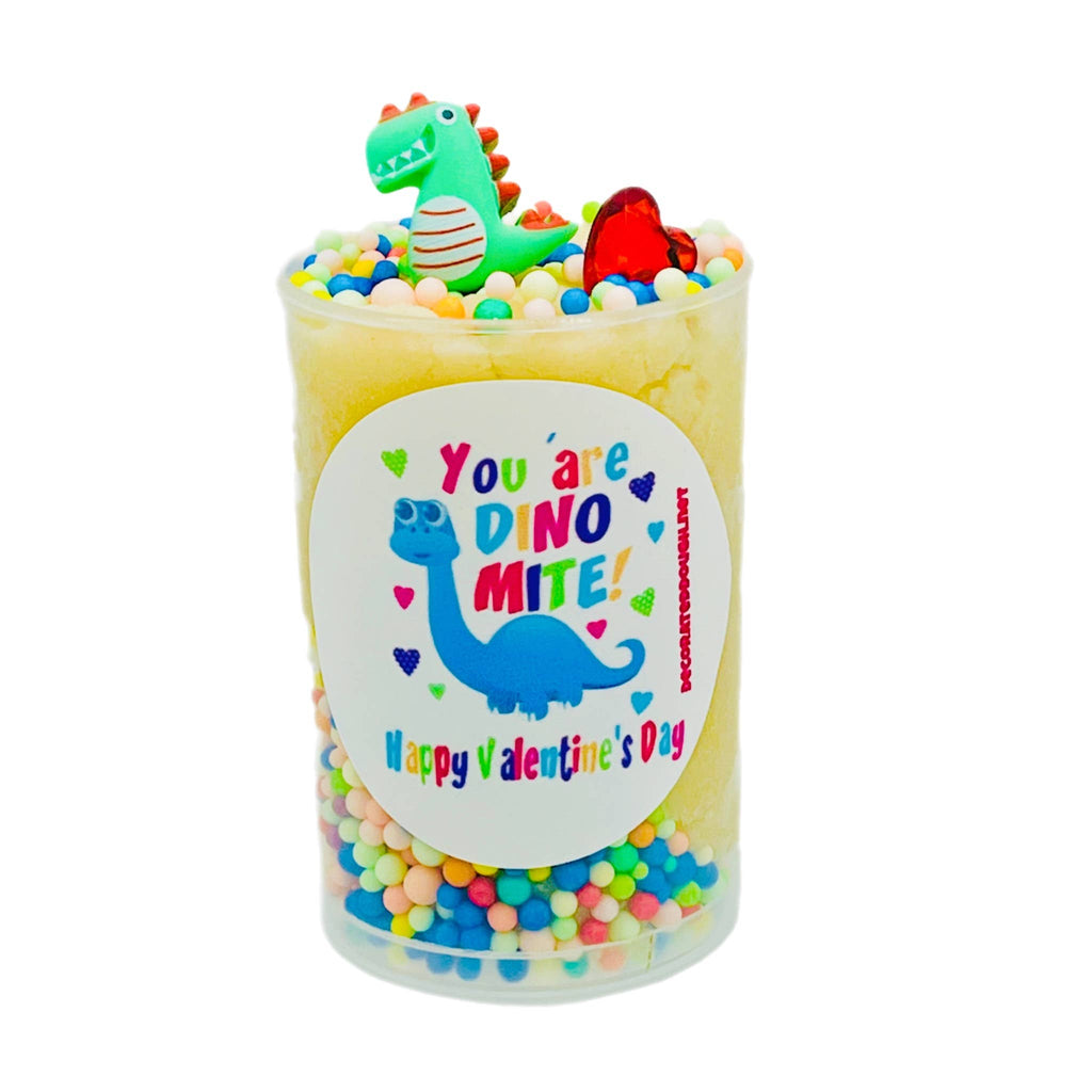 Valentine's Play Dough Push Pops: Dinosaur