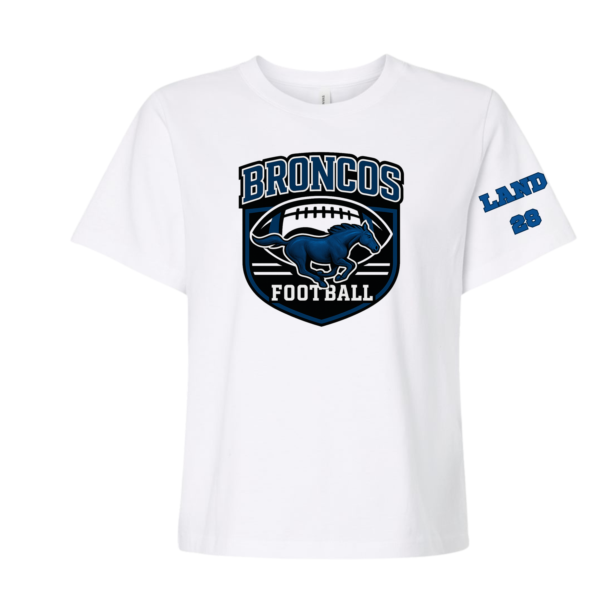 Broncos Football Women's Crop