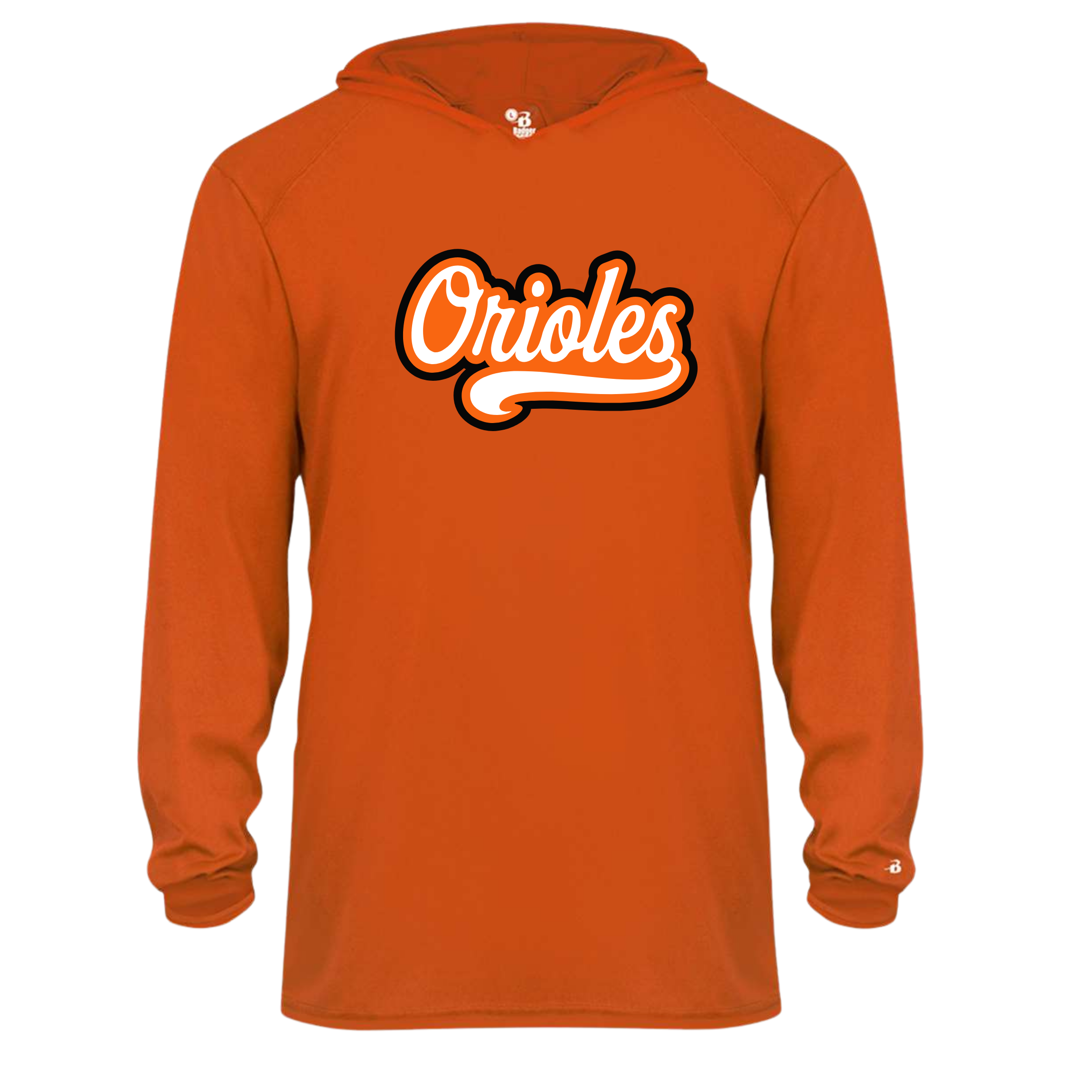 Adult Custom Long Sleeve Performance Tee With Hoodie