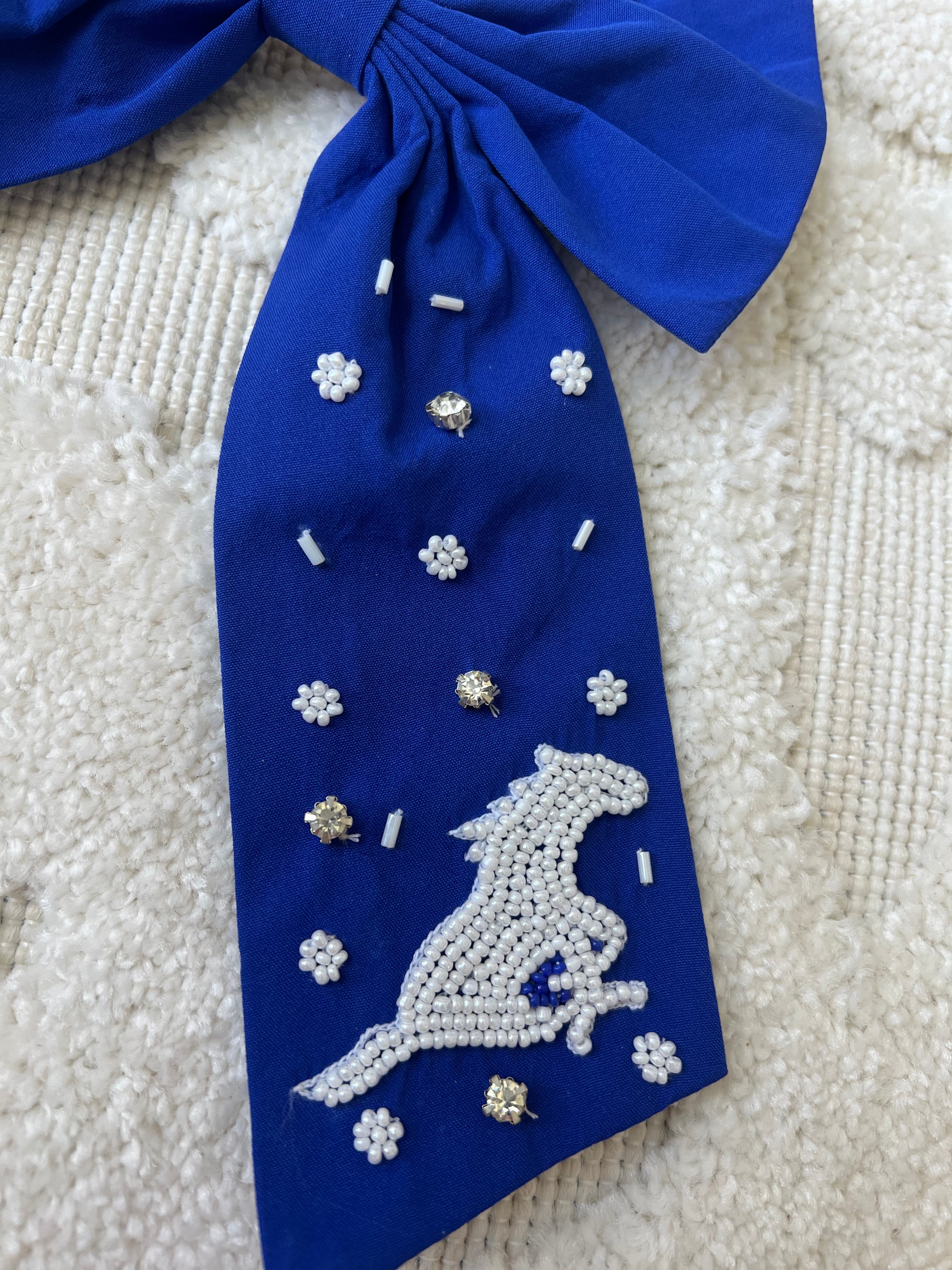 Custom Game Day Beaded Bows