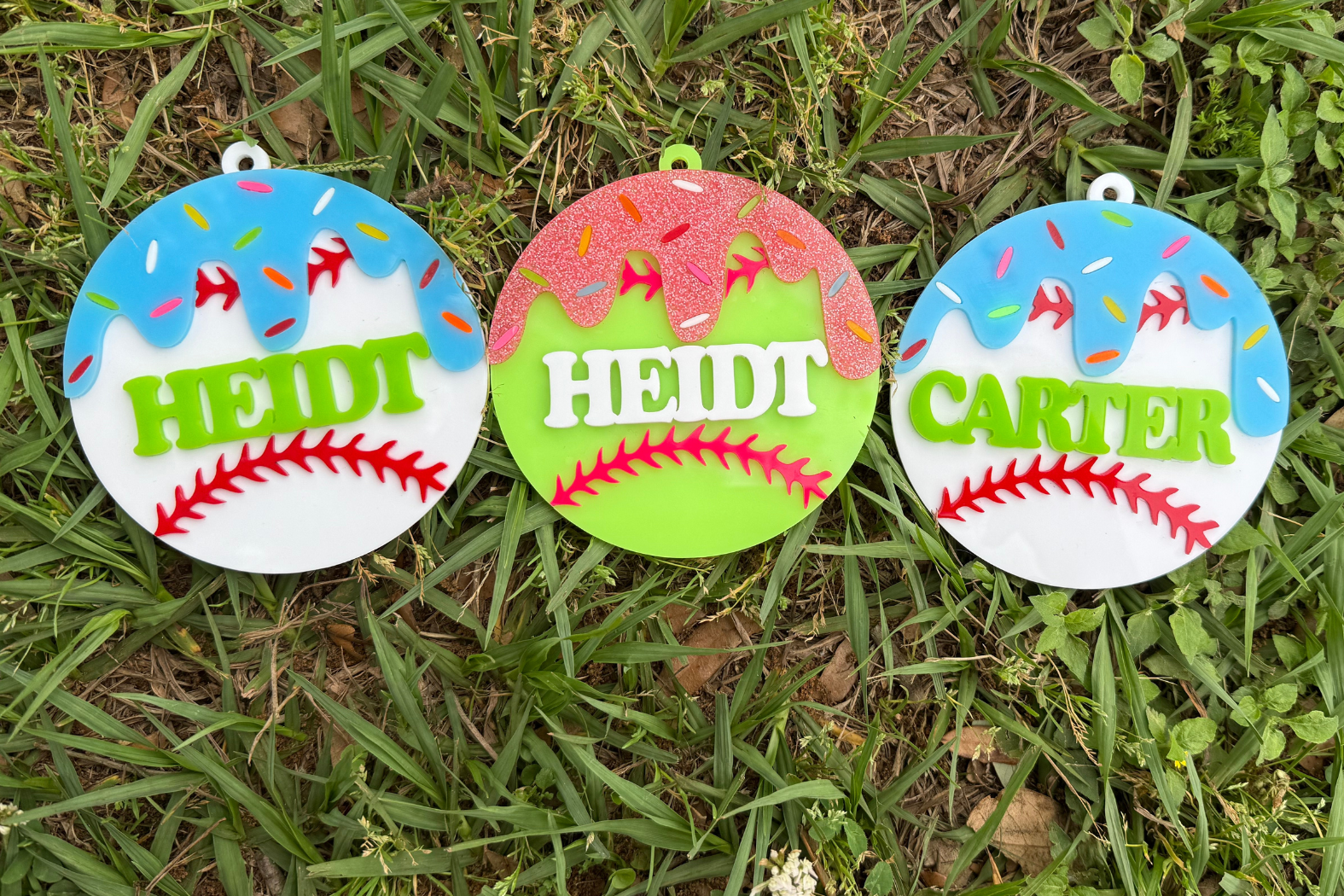 Customized Sweet Drip Baseball Tag