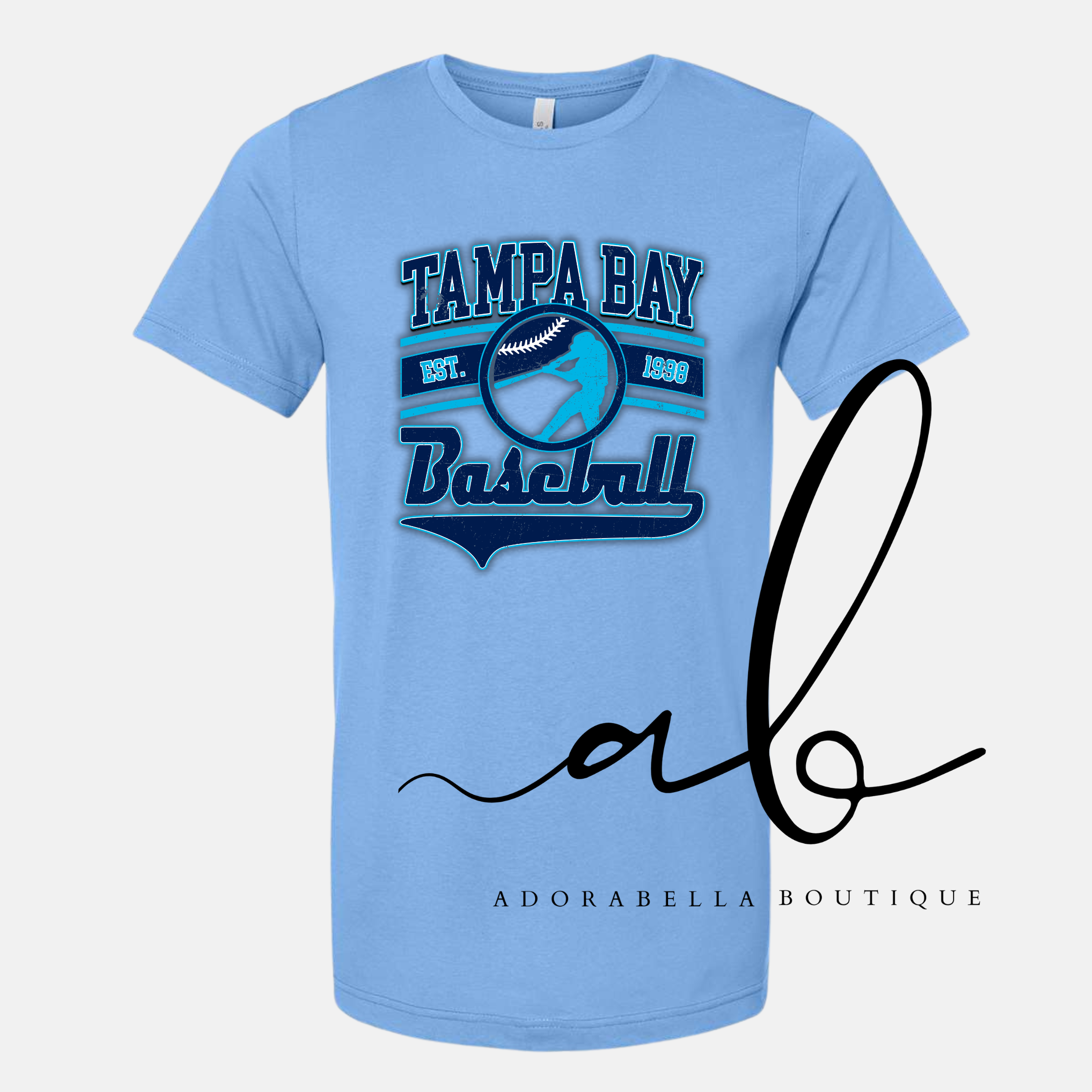 Vintage Rays Batter Up Custom Tee Design