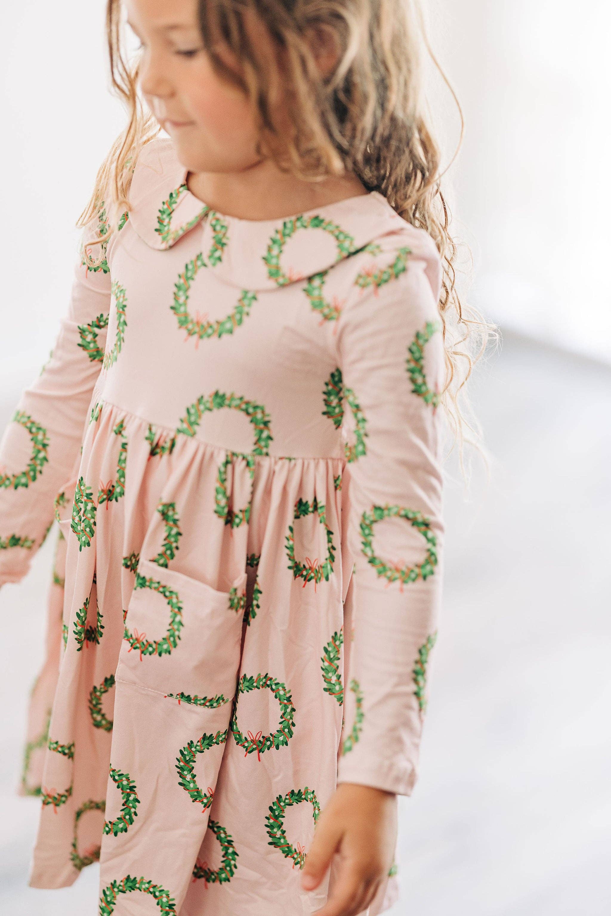 Twirl Dress - Pink Wreath: 8