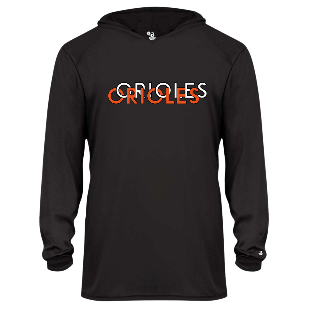 Adult Custom Long Sleeve Performance Tee With Hoodie