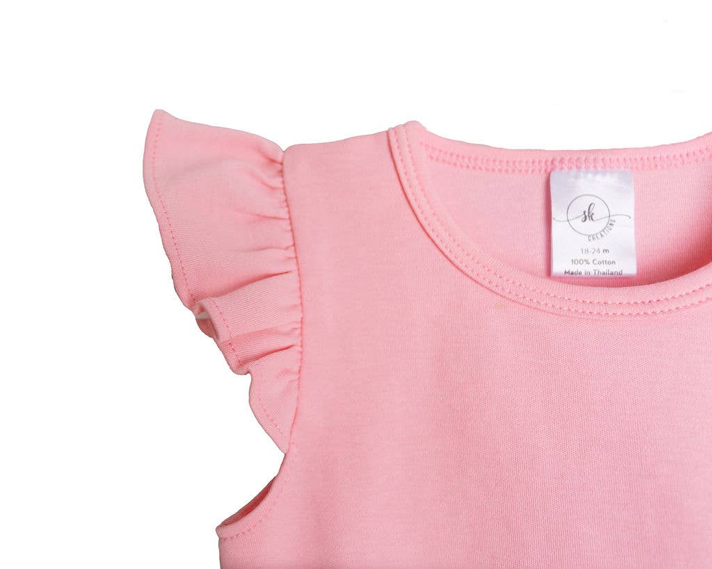 Flutter Sleeve Bubble: Lavender / 6-12M