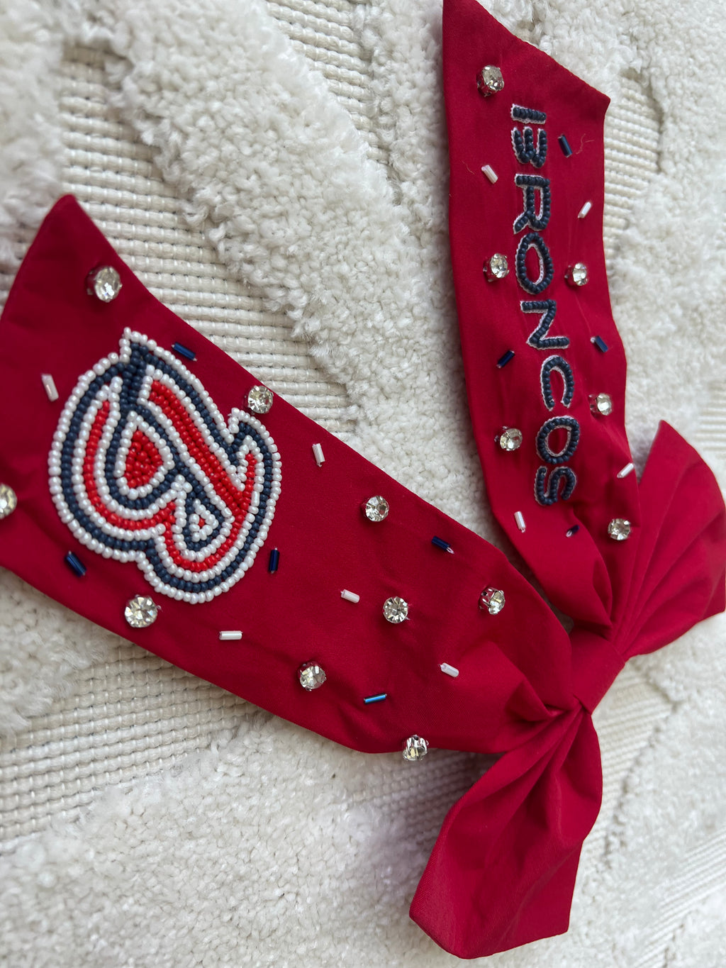 Custom Game Day Beaded Bows