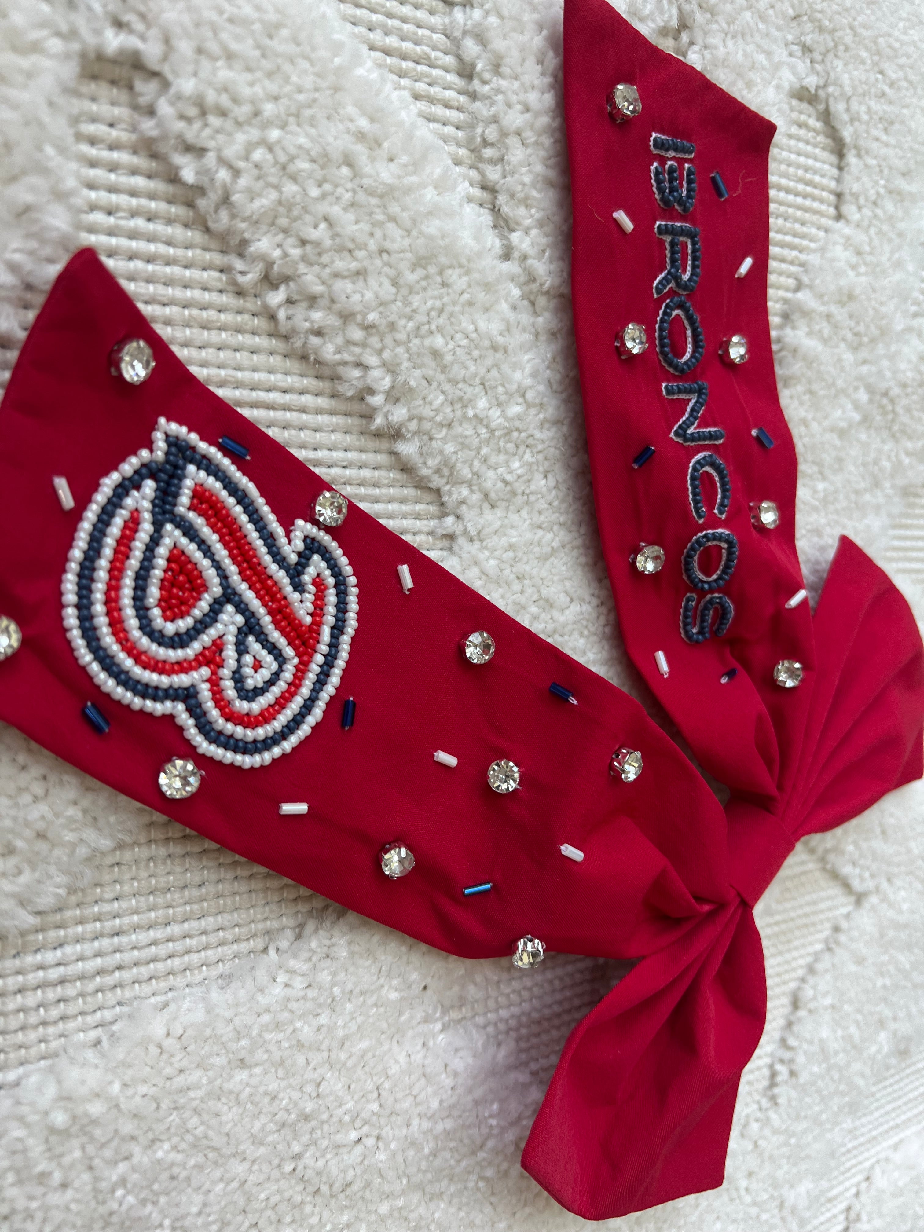 Custom Game Day Beaded Bows