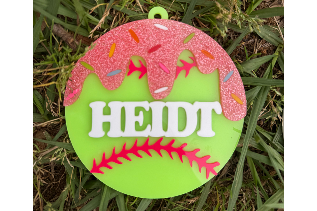 Customized Sweet Drip Baseball Tag