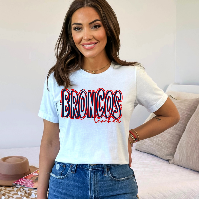 Broncos Teacher Tee