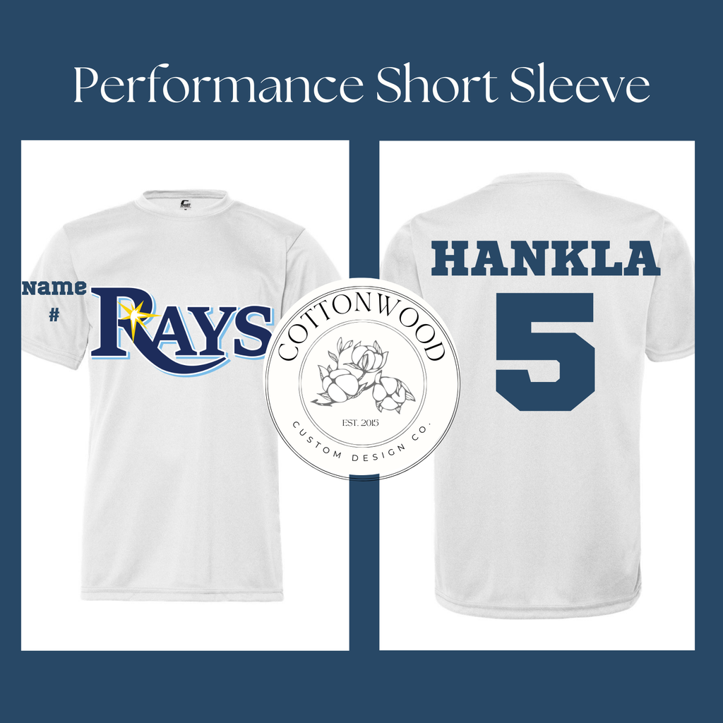 Rays Custom Baseball Tee
