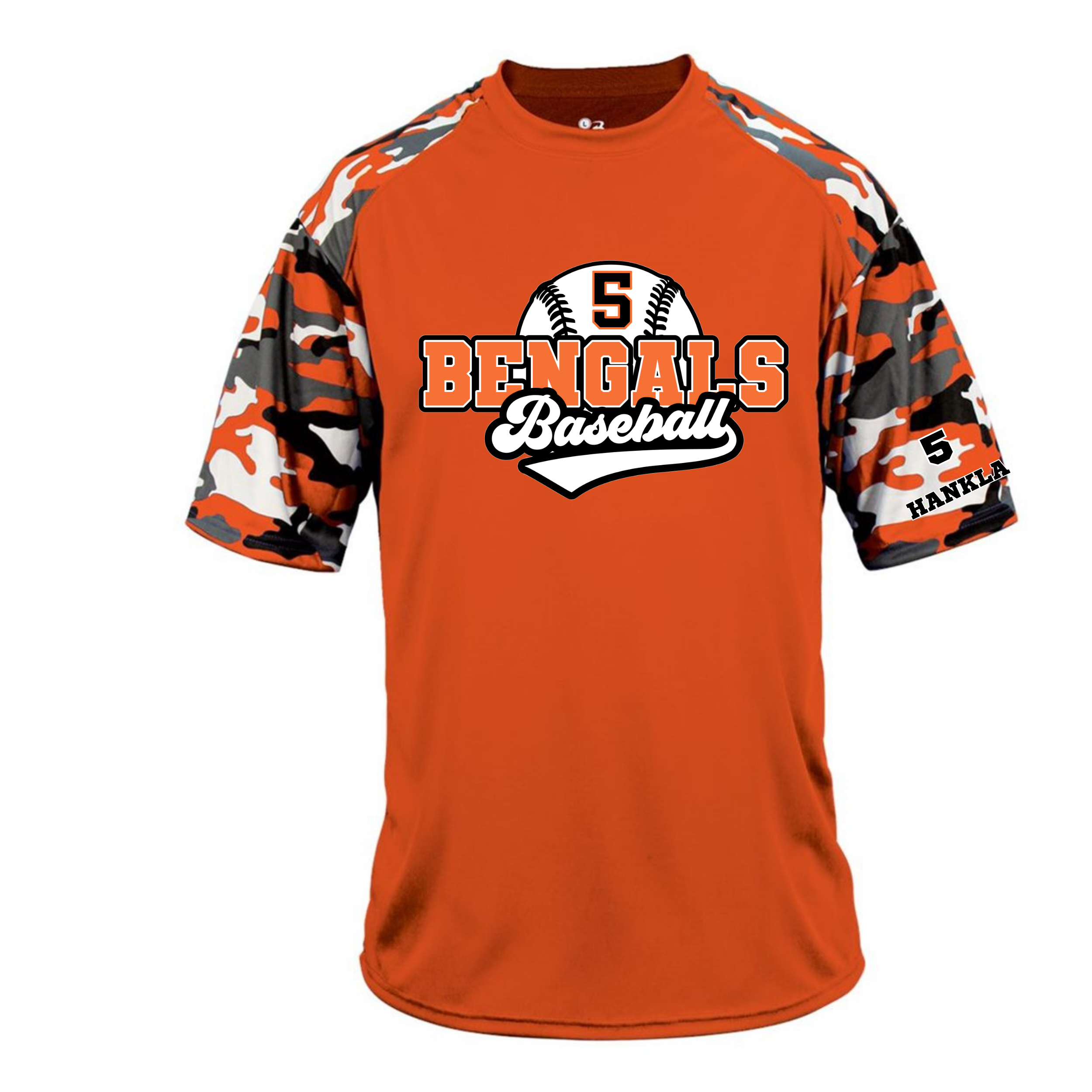 Custom Performance Camo Sleeve Tee