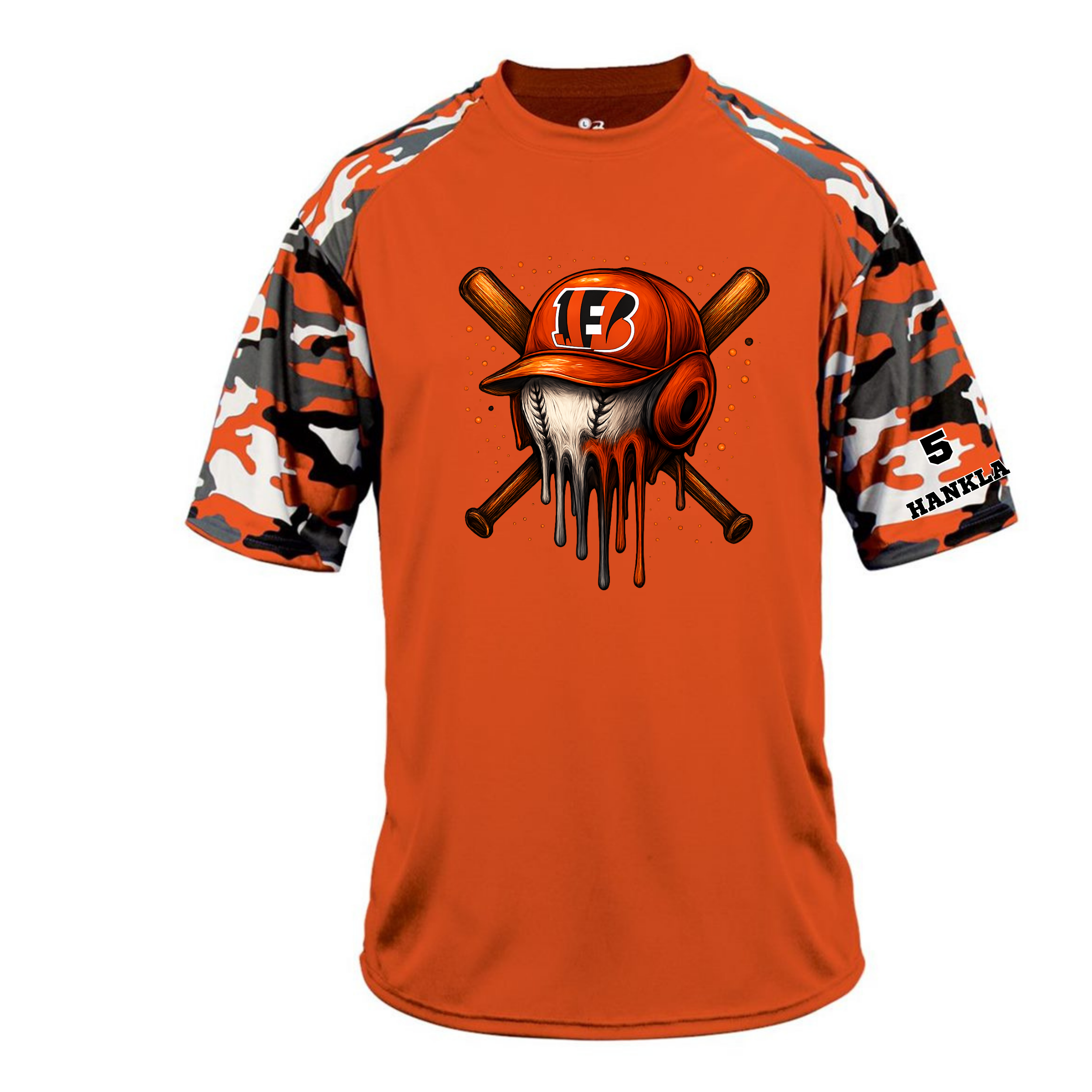 Custom Performance Camo Sleeve Tee