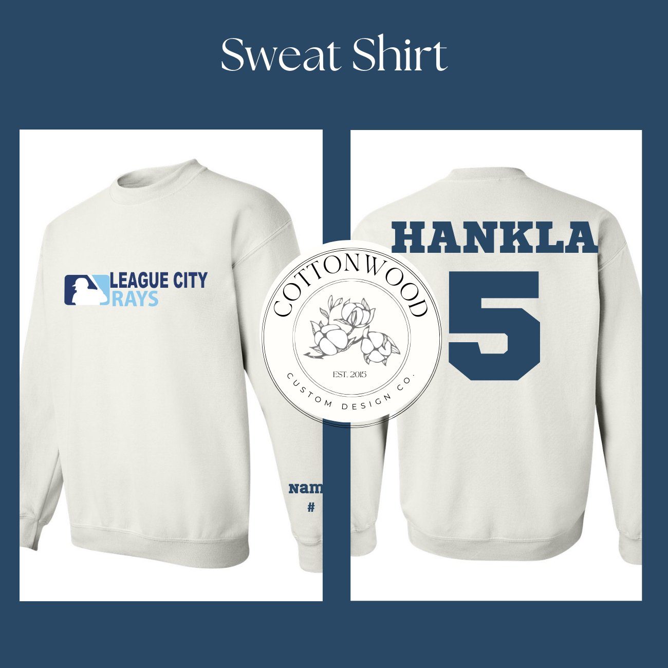 Custom League City Baseball Design