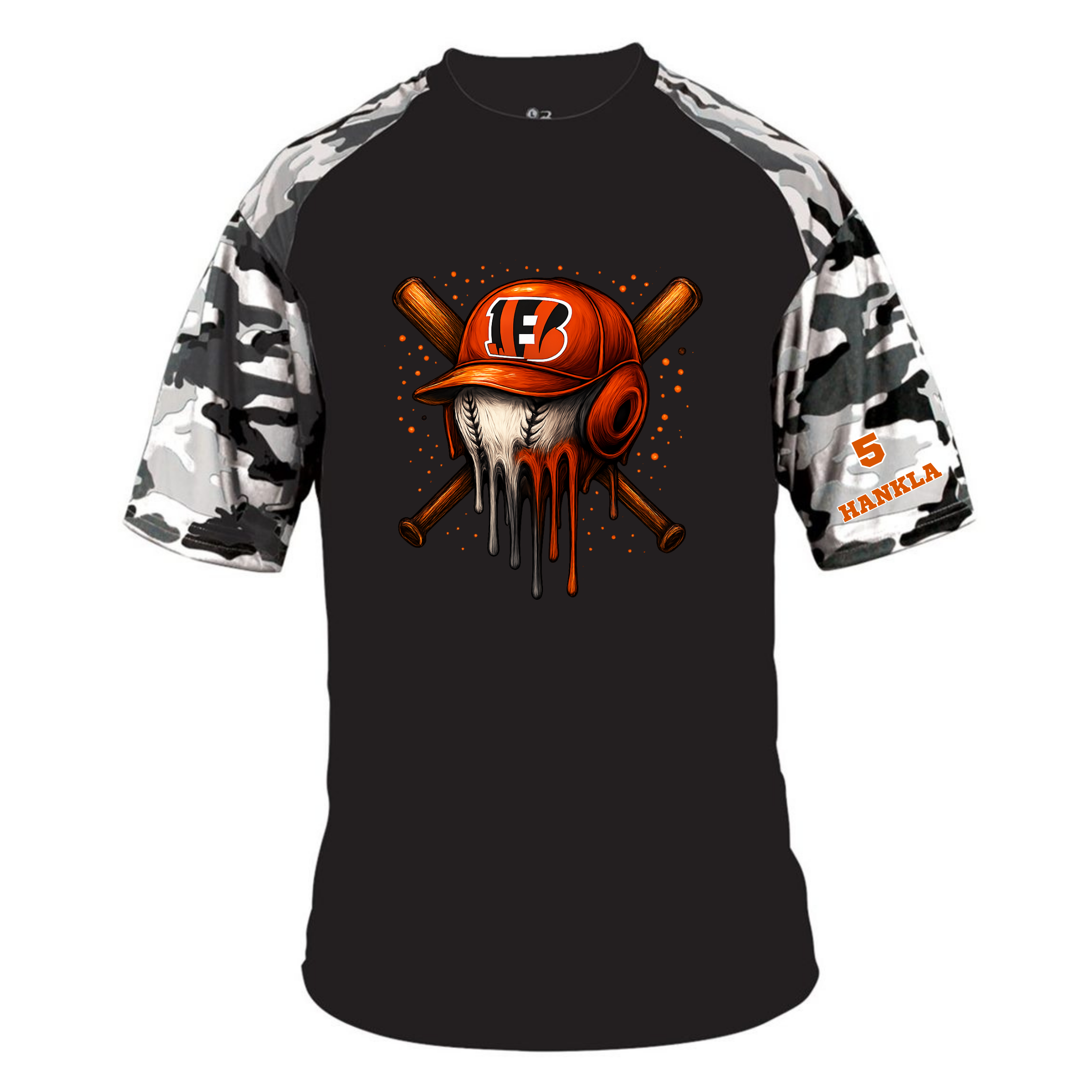 Custom Performance Camo Sleeve Tee