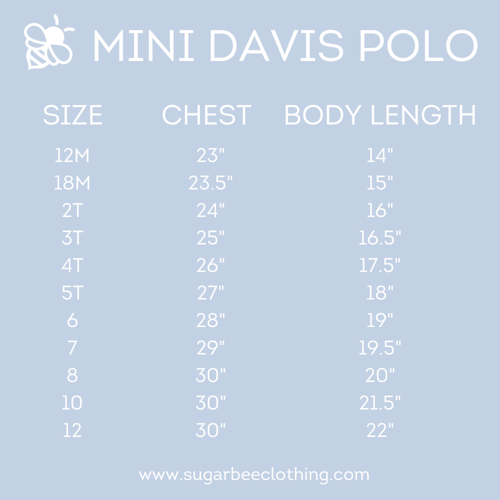 Mini Davis Short Sleeve Pocket Polo - Tiny Trees on White