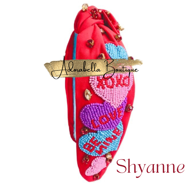 Valentines Beaded Headbands