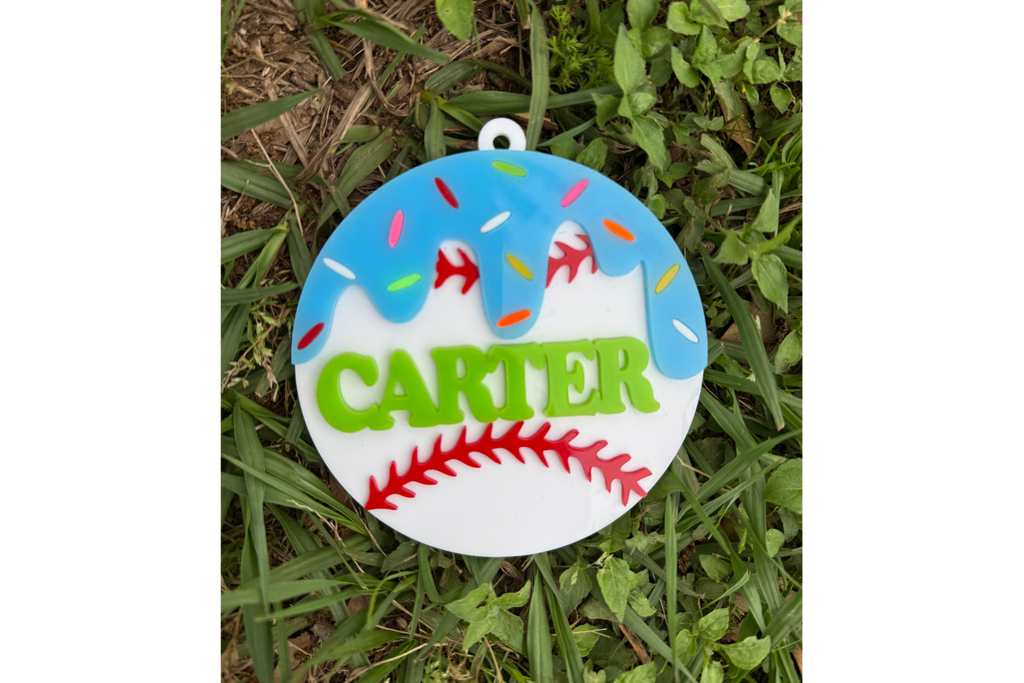 Customized Sweet Drip Baseball Tag