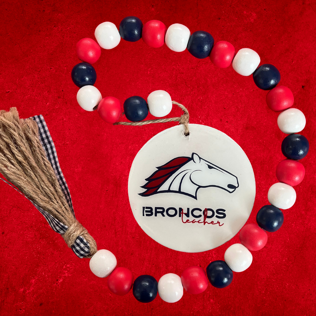 Custom Bronco Beaded Decor