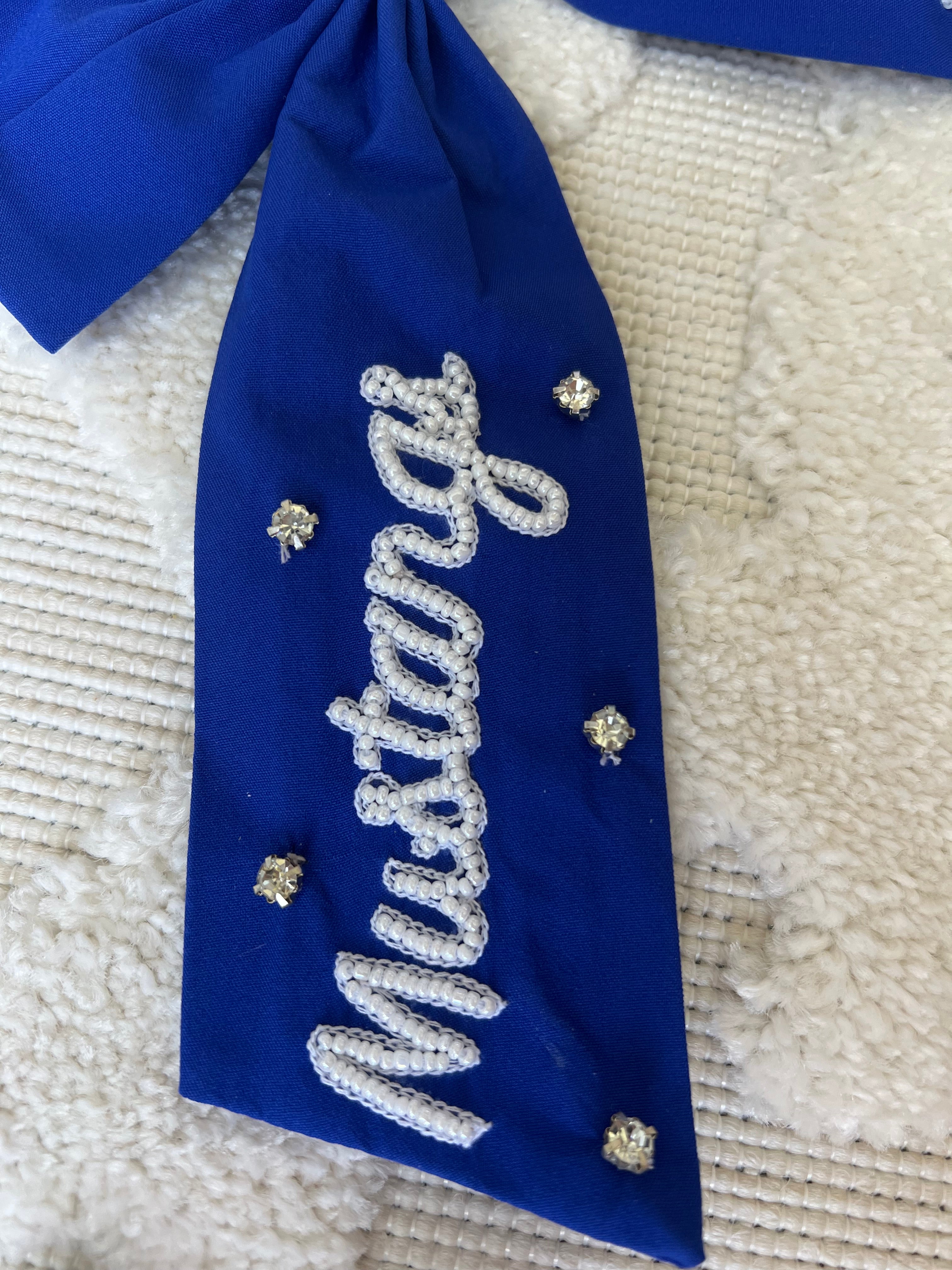 Custom Game Day Beaded Bows