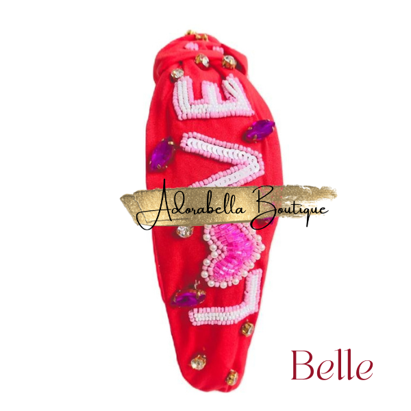 Valentines Beaded Headbands