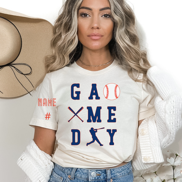 Game Day Collage Baseball Tee